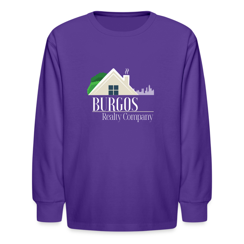 Kids' Long Sleeve T-Shirt - dark purple