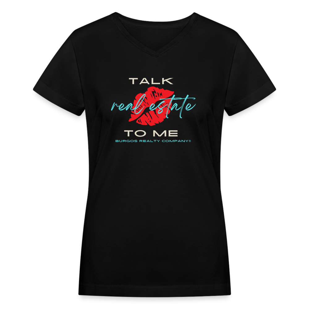 Talk Real Estate To Me T-Shirt - black