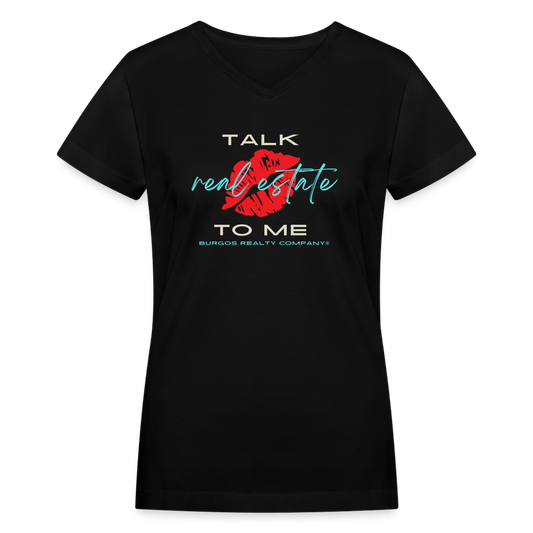 Talk Real Estate To Me T-Shirt - black